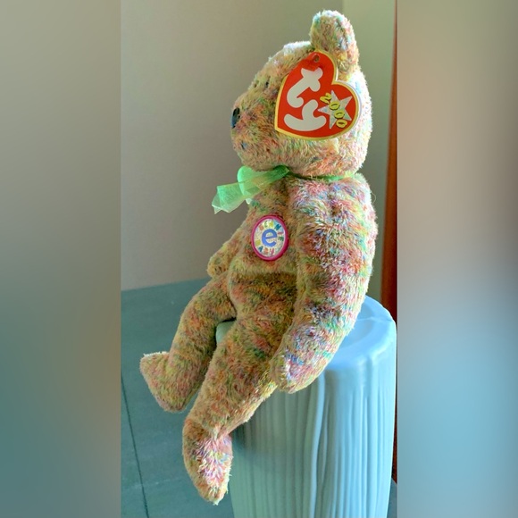 2000 4403 Speckles Internet “e” Teddy Bear Ty Store Exclusive Beanie Baby MWMT - Picture 2 of 9